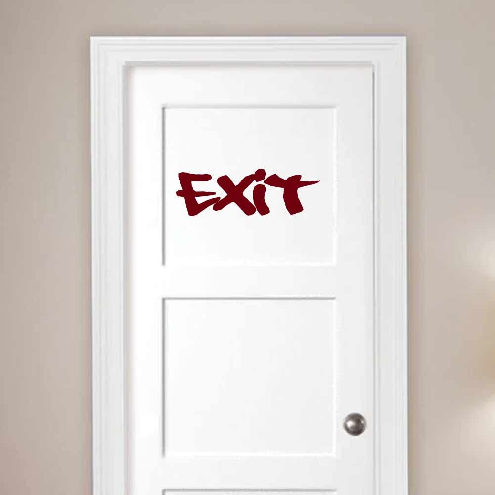 Amazon.com: Graffiti Exit Text 15 inch Maroon Indoor Wall Vinyl